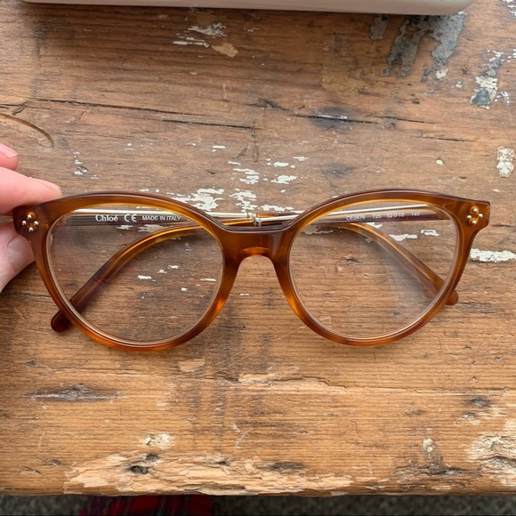 Chloe CE2676 725 Blonde Havana Eyeglasses - Picture 3 of 7